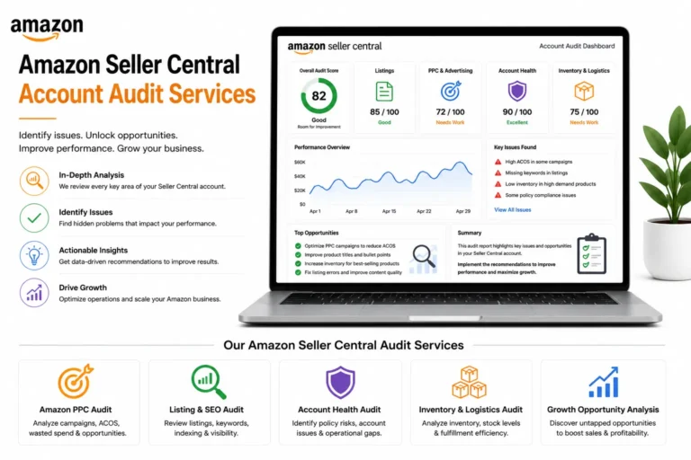 Amazon Seller Central account audit services for improving account health and performance