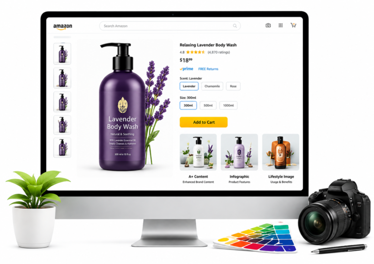 Amazon Design Services by ZIWLD for Listing Images, A+ Content and Storefront Design