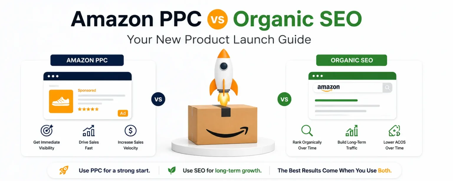 Amazon PPC vs Organic SEO for New Product Launch