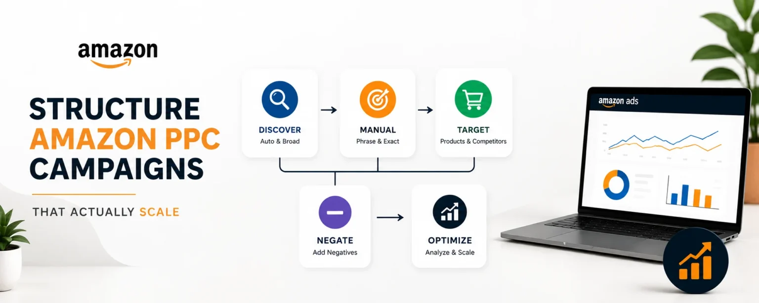 how to structure Amazon PPC campaigns